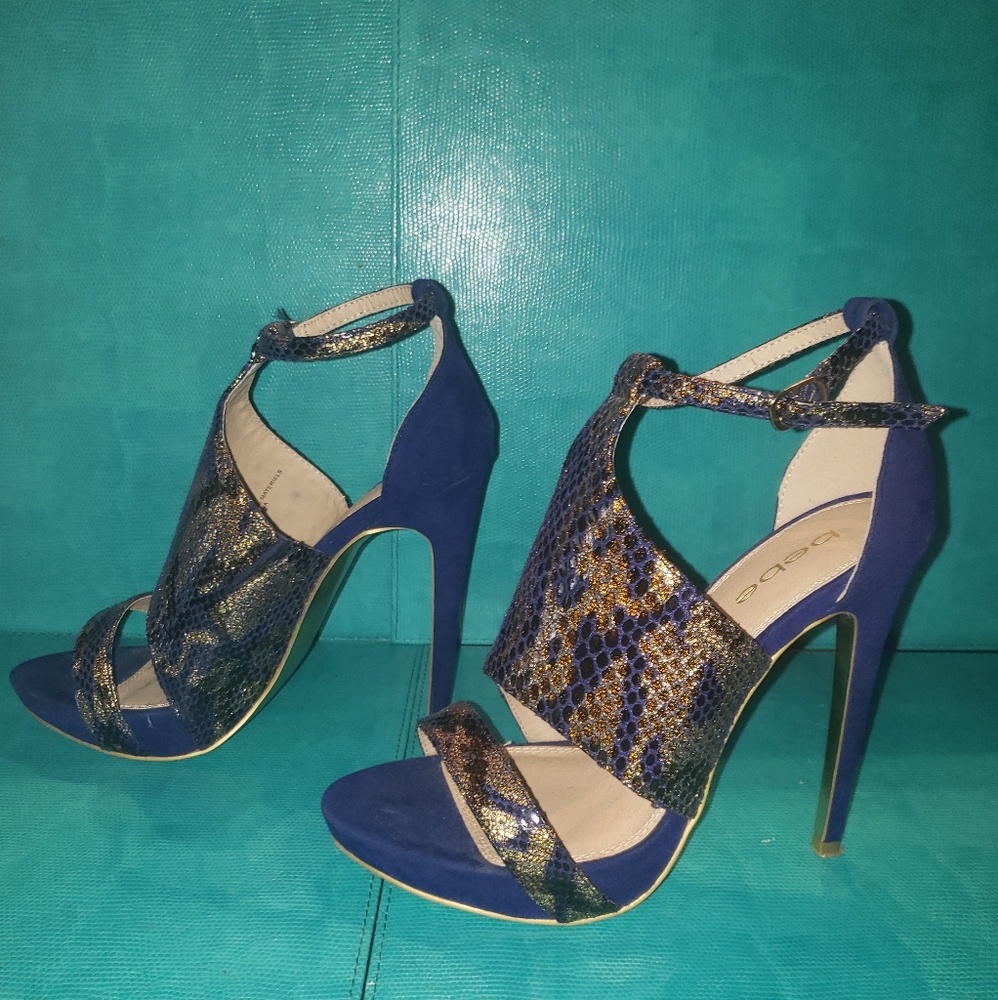Bebe Strappy High Heels - Size S